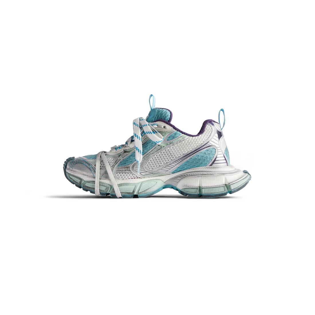 Women’s 3xl Sneaker  in Light Blue/white/purple - Image 4